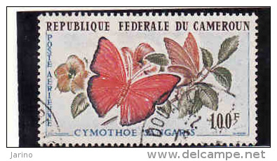 Cameroun 1962, Michel 371, Butterfly-papillon, Obliterés - Used Stamps