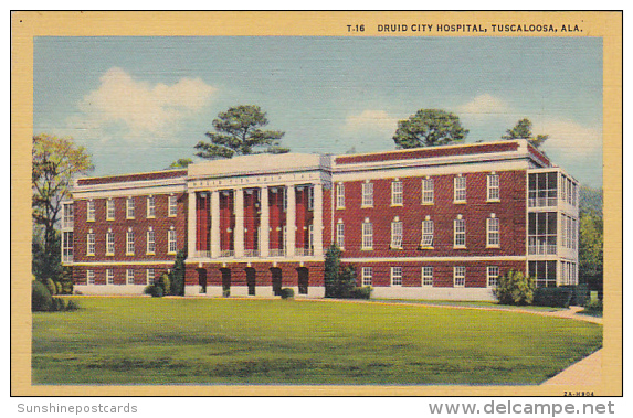 Alabama Tuscaloosa Druid City Hospital Curteich - Tuscaloosa