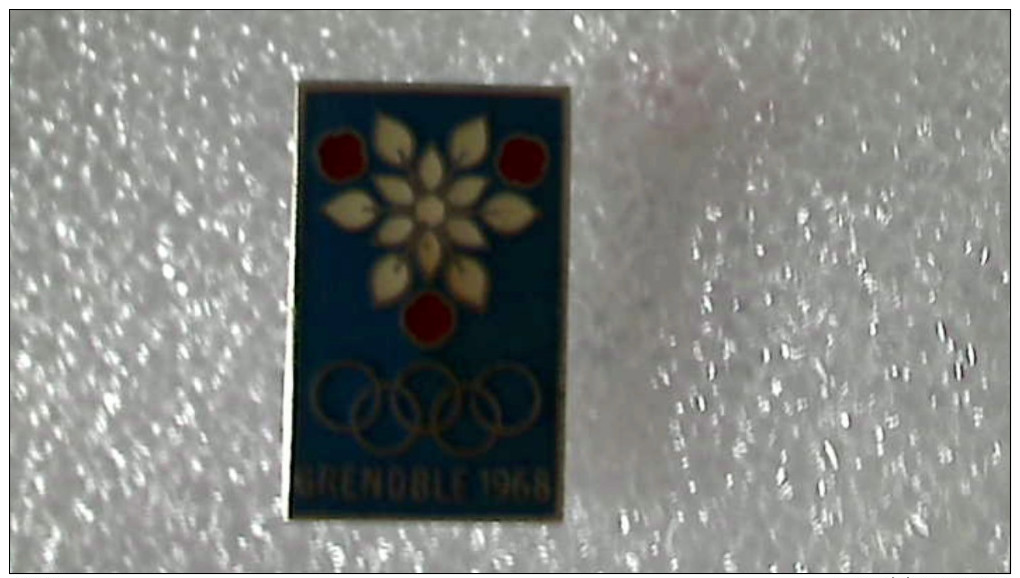 1 BROCHE JEUX OLYMPIQUES ALBERTVILLE GRENOBLE 1968 SIGNE ARTHUS BERTRAND - Jeux Olympiques