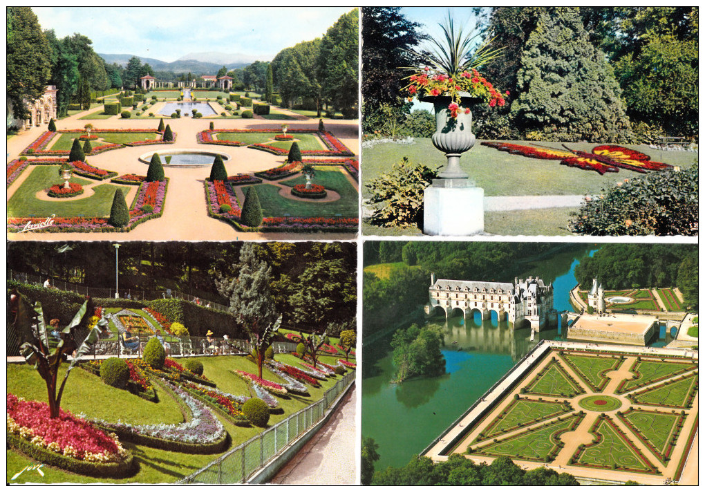 LOT De 80 CPSM, CPM De PARTERRES Fleuris, JARDINS Publics D'ornement, PARCS, Etc, ....  //  TBE - 5 - 99 Cartes