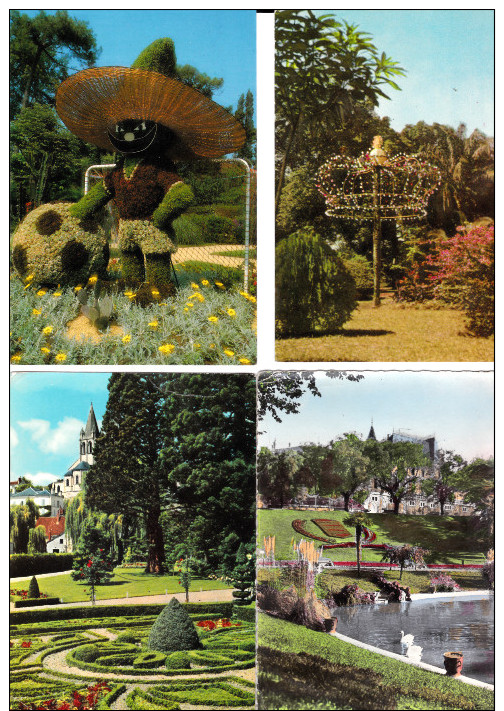 LOT De 80 CPSM, CPM De PARTERRES Fleuris, JARDINS Publics D'ornement, PARCS, Etc, ....  //  TBE - 5 - 99 Cartes