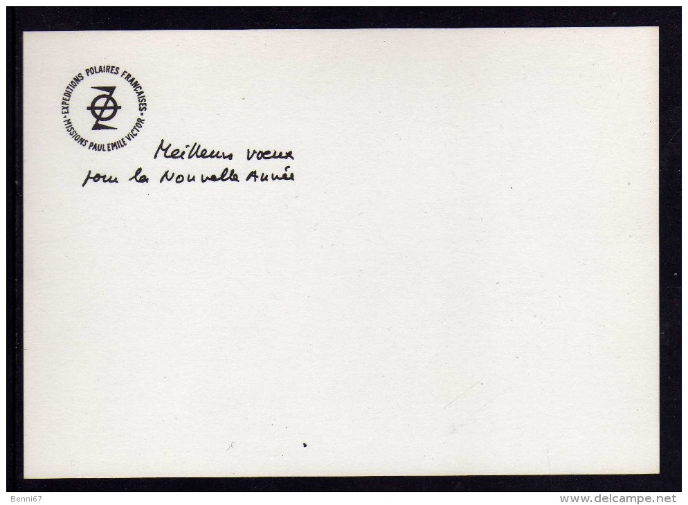 TAAF Terre Adélie Carte P.E. Victor L'AGENCE POSTALE - TAAF : French Southern And Antarctic Lands
