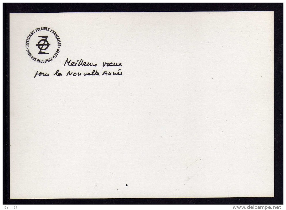 TAAF Terre Adélie Carte P.E. Victor L'AGENCE POSTALE - TAAF : Franz. Süd- Und Antarktisgebiete