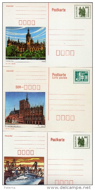 1659 Lote De 3 Enteros Postales, Nuevos, Alemania - Postales Ilustrados - Nuevos