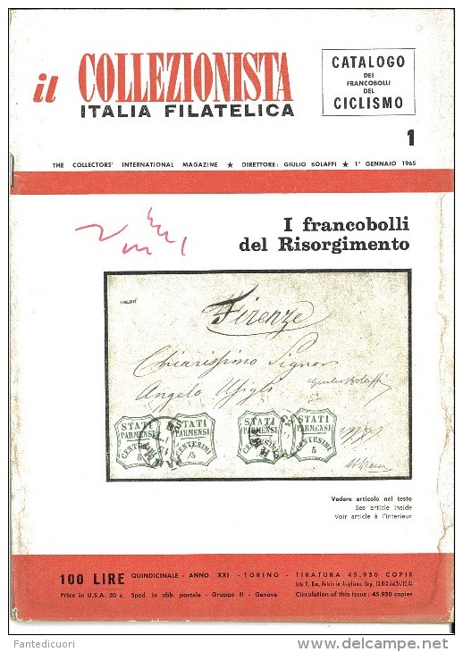 Rivista Il Collezionista - Bolaffi Editore Numero 1 Del 1965 - Italien (àpd. 1941)