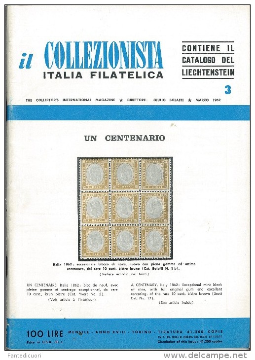 Rivista Il Collezionista - Bolaffi Editore Numero 3 Del 1962 - Italian (from 1941)