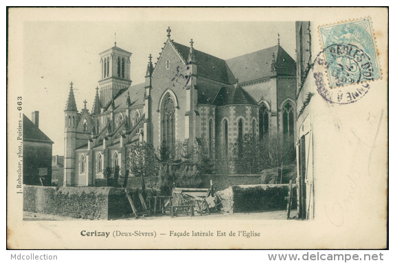 79 CERIZAY / La Façade Lattérale Est  De L'Eglise / - Cerizay