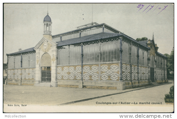 79 COULONGES SUR L'AUTIZE / Le Marché Couvert / CARTE COULEUR - Coulonges-sur-l'Autize