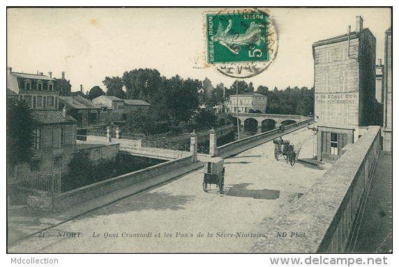 79 NIORT / Le Quai Cronstadt Et Les Ponts De La Sèvre-Niortaise / - Niort