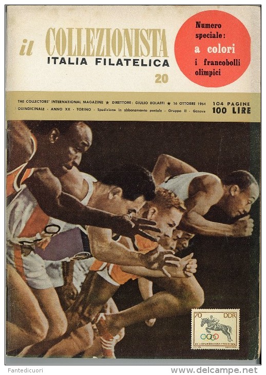 Rivista Il Collezionista - Bolaffi Editore Numero 20 Del 1964 - Italienisch (ab 1941)