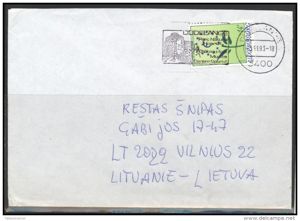 LUXEMBOURG Postal History Brief Envelope LU 003 Environment Protection Sports Museum - Lettres & Documents