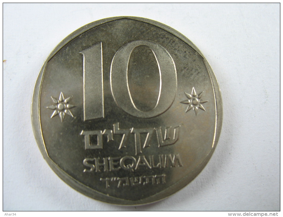 OLD ISRAEL COIN 10 SHEQALIM THEODOR HERZEL ,JEWISH PERSONALITIES SERIES 1984 LOT 21 NUM 2 - Israel