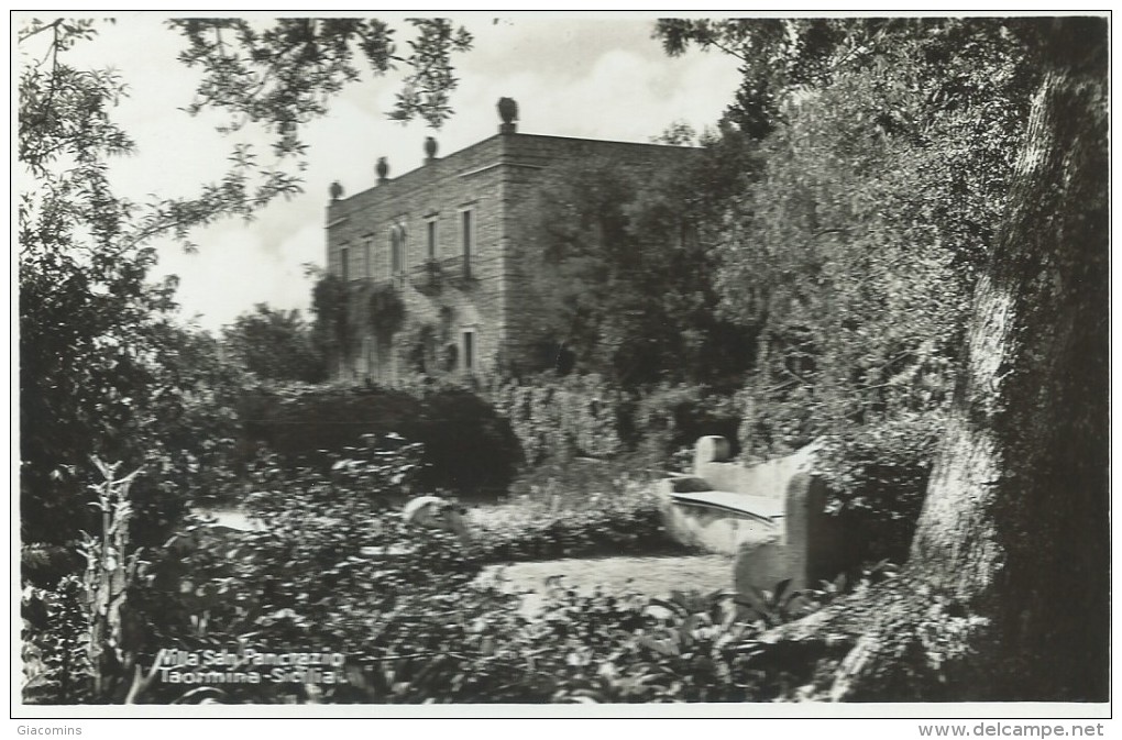 TAORMINA- VILLA  HOTEL  SAN PANCRAZIO -NUOVA- ANNI 50 - Autres & Non Classés