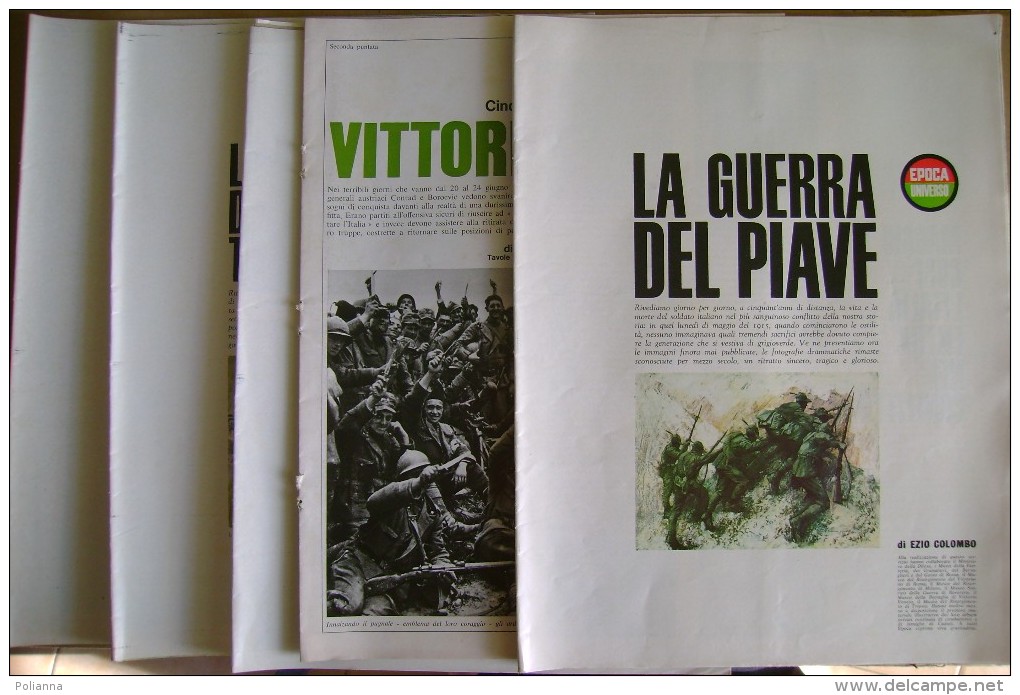 PCE/40 LA GUERRA DEL PIAVE + VITTORIO VENETO Ezio Colombo Epoca Universo Anni ´60/tav. Bertello - War 1914-18