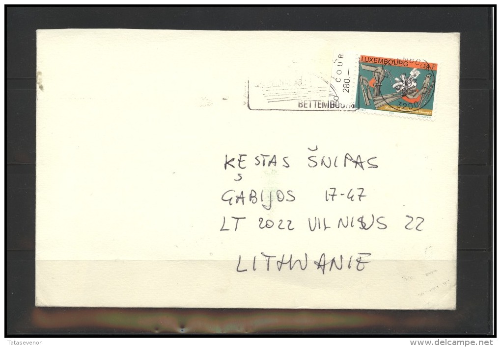 LUXEMBOURG Postal History Brief Envelope LU 013 Medicine Surgery - Lettres & Documents