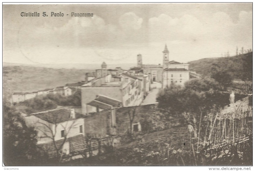 CIVITELLA SAN PAOLO-PANORAMA- VIAGGIATA- 1951- - Altri & Non Classificati