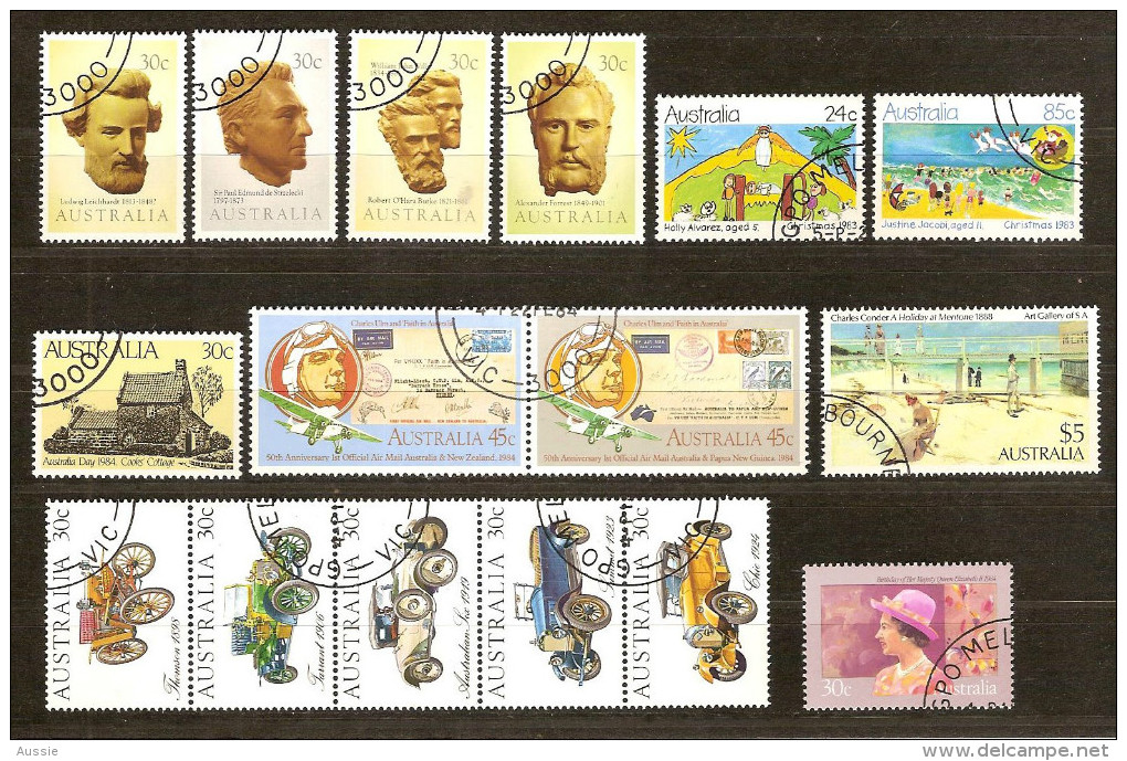 Australie 1983-1984  Yvertn° Entre 841 Et  856 (°) Oblitéré Used Cote 18,75 Euro - Oblitérés