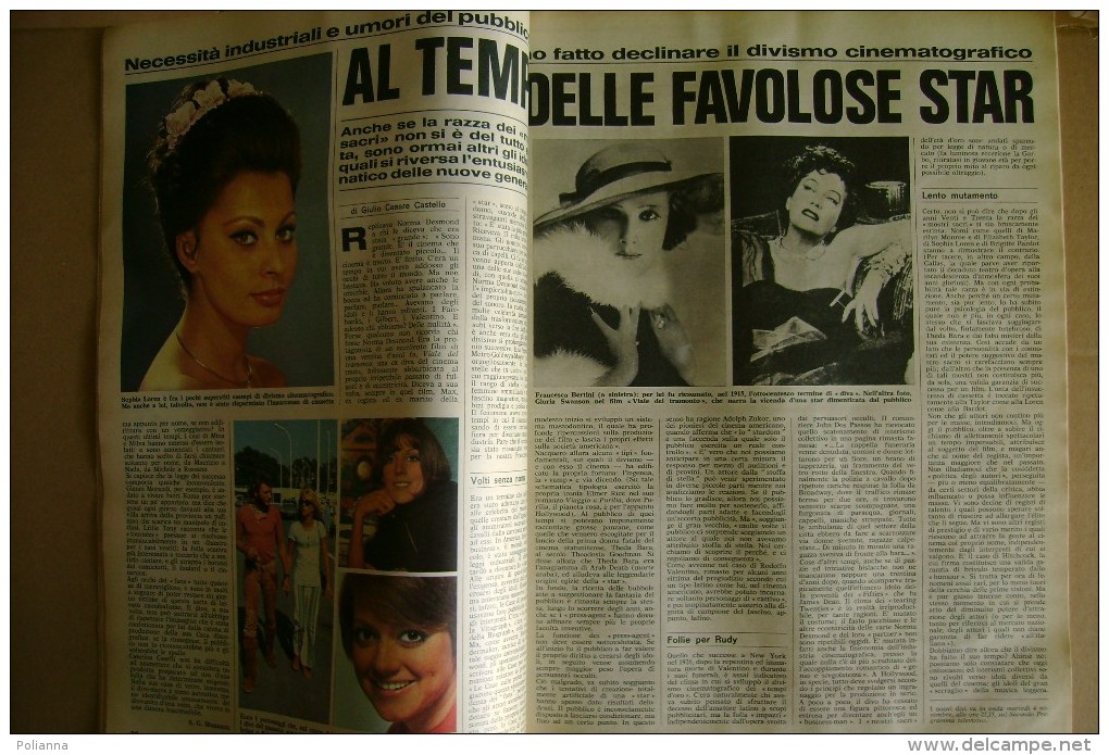 PCE/59 TV RADIOCORRIERE N.44 /1969 - Ubaldo Lay/Adriano Celentano/Sophia Loren/Andrés Segovia/I Beatles - Télévision