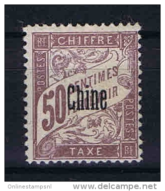 Chine : Yv  Tax Nr 6 MH/*  Maury Nr 5 - Timbres-taxe