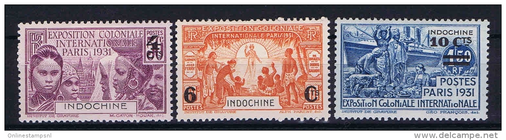 Indo-Chine : Yv  147 - 149 MH/* - Neufs