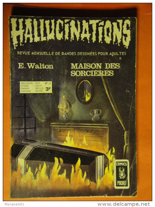 Hallucinations N° 23  Aredit Artima Petit Format E. Walton Angoisse Bon état - Hallucination