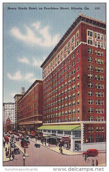 Henry Grady Hotel On Peachtree Street Atlnta Georgia - Atlanta