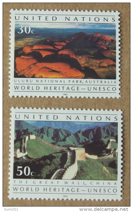 Y1 Nations Unies (New York)  : Trésors Du Patrimoine Mondial - Unused Stamps