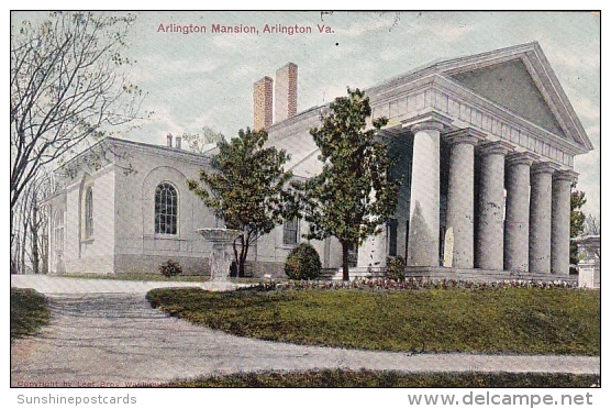 Arlington Mansion Arlington Virginia 1907 - Arlington