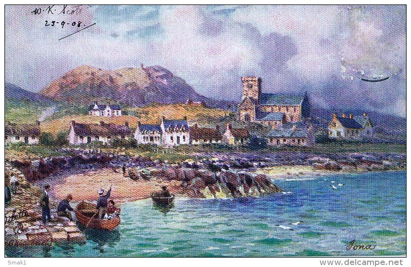 AK BONNIE SCOTLAND  BY H.B.WIMBUSH " IONA " " OILETTE " Nr.7684. OLD POSTCARD 1908 - Aberdeenshire