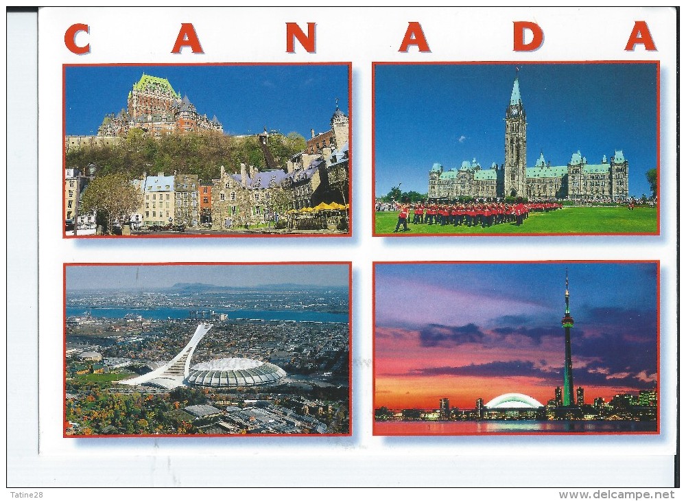 CANADA CAPITALES ET METROPOLES QUEBEC OTTAWA MONTREAL TORONTO - Moderne Ansichtskarten