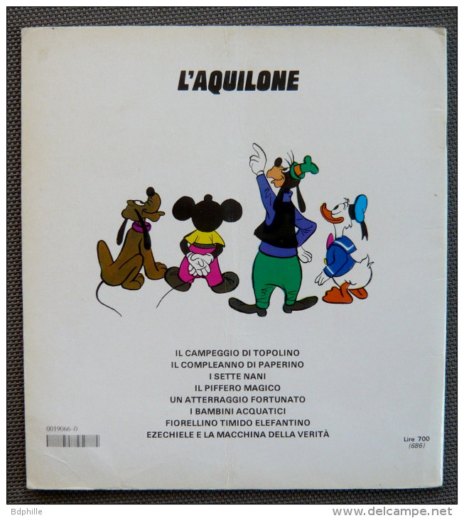 Walt Disney : Il Campeggio Di Topolino EO Italie 1980 - Autres & Non Classés