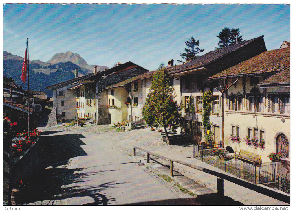 SUISSE,SWITZERLAND,SWISS, HELVETIA,SCHWEIZ,SVIZZERA , FRIBOURG,GRUYERES,prés Bulle,PHOTO JAEGER,VILLAGE,CHALAMALA - Bulle