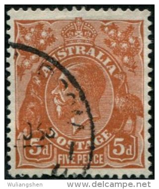DK0206 Australia 1914 King Edward 1v USED - Mint Stamps