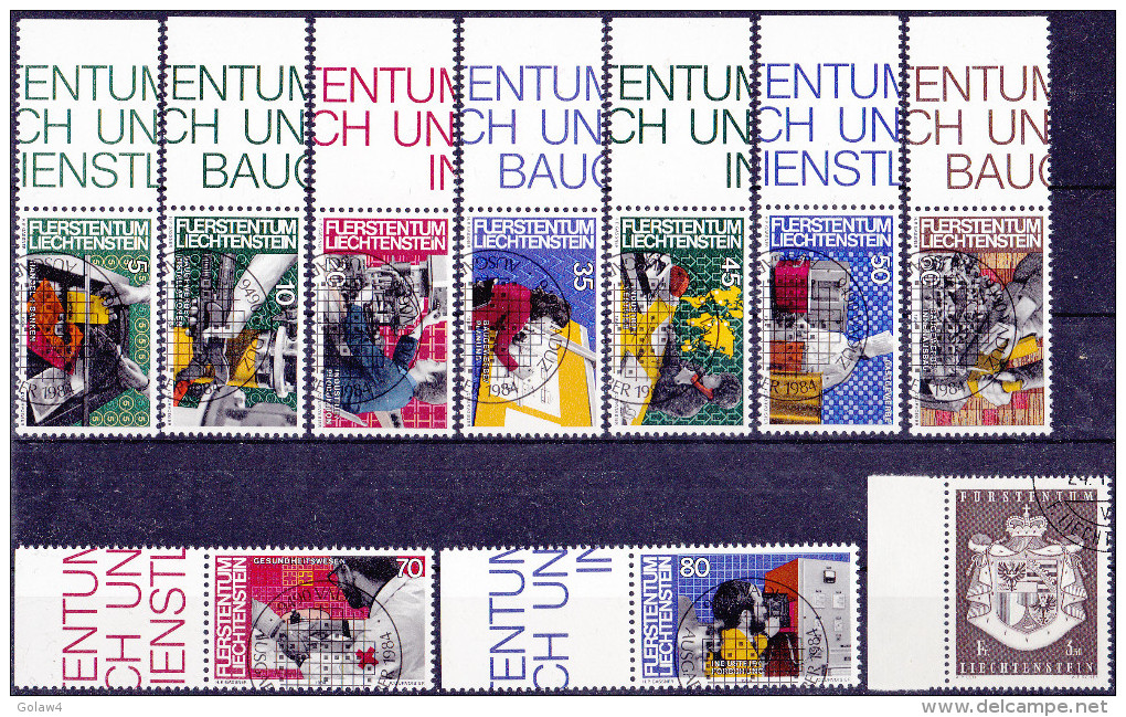 11783# LIECHTENSTEIN LOT TIMBRES TTB OBLITERES Cote 44 Euros - Collections