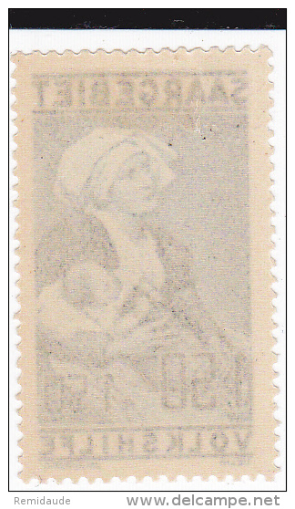 SAAR - MICHEL N° 125 I * VARIETE "SANS TIRET ENTRE 1927 ET 28" - COTE = 120 EUR. - * MLH CHARNIERES LEGERES - Unused Stamps