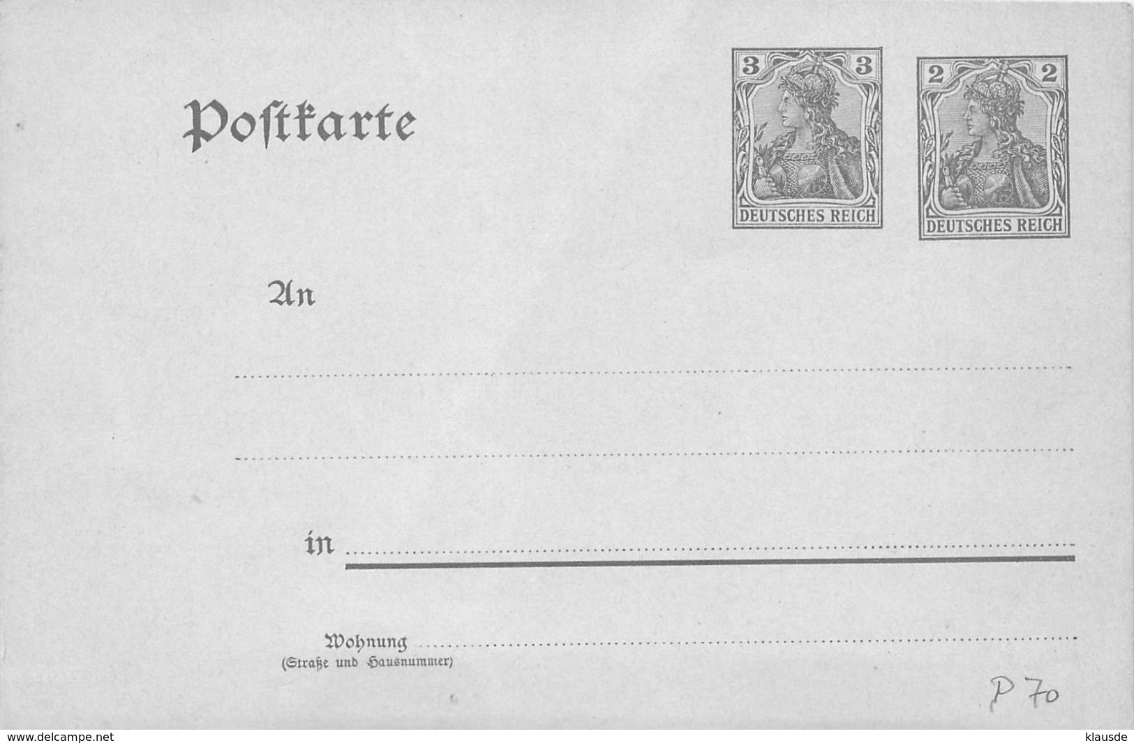 P70 Deutschland Deutsches Reich - Postcards