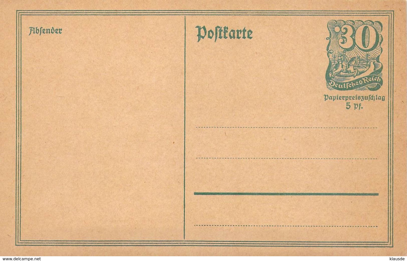 P140 Deutschland Deutsches Reich - Cartes Postales