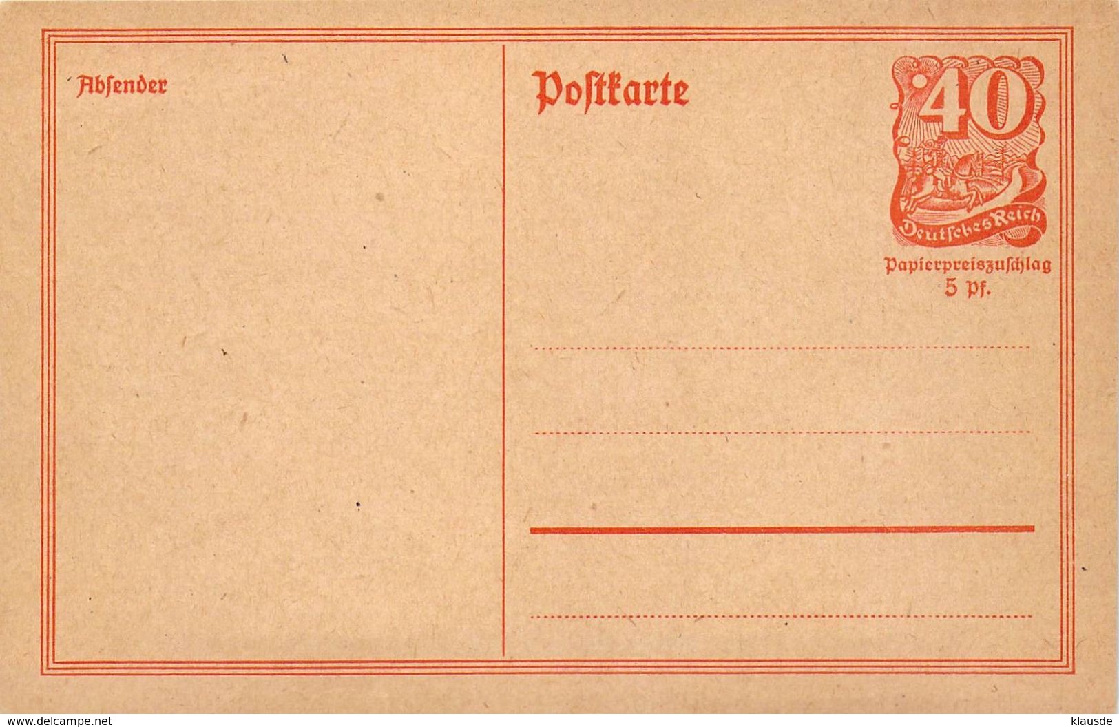 P141 Deutschland Deutsches Reich - Cartes Postales