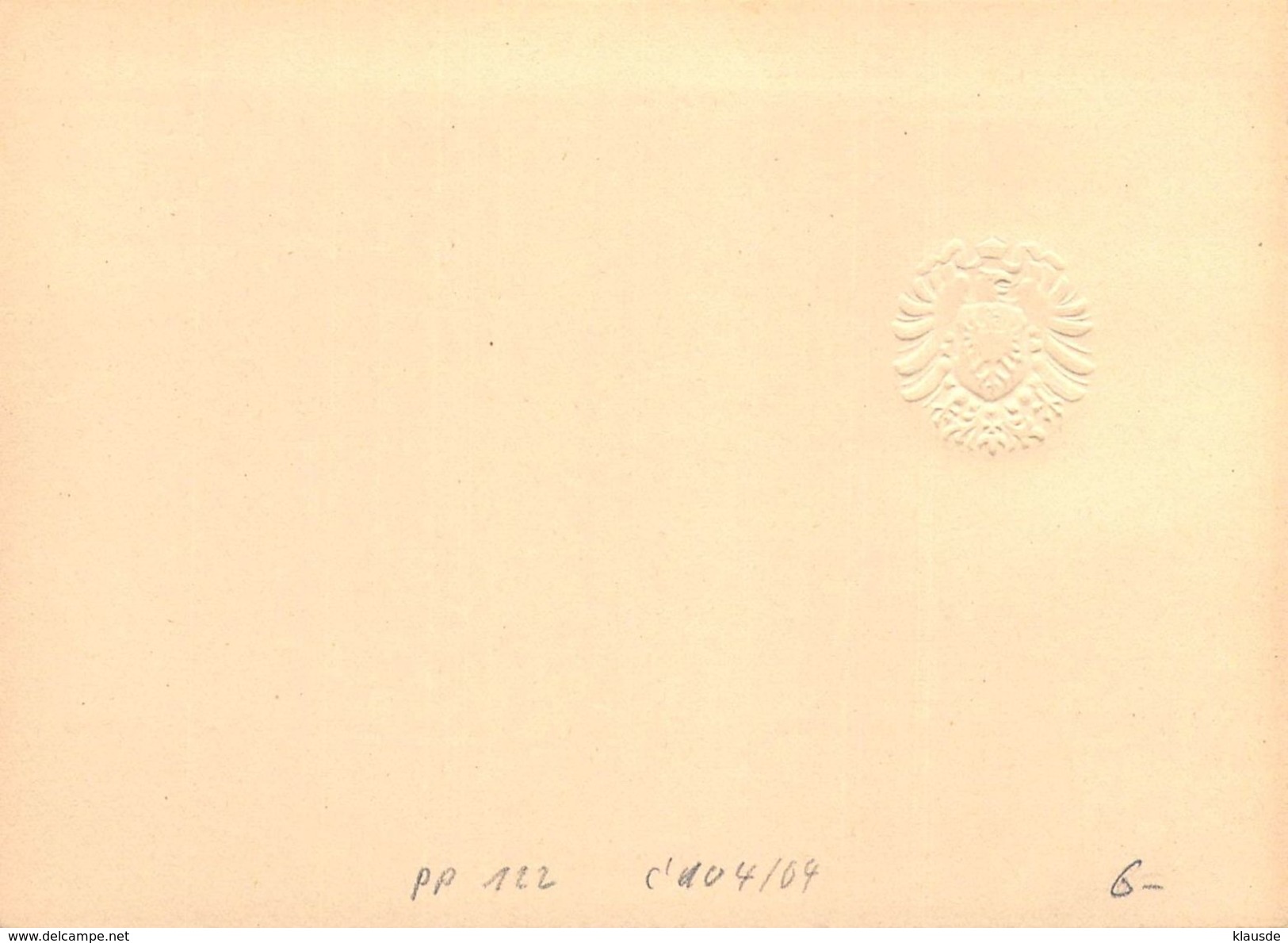 PP 122 C104/04  Deutschland Deutsches Reich - Private Postal Stationery