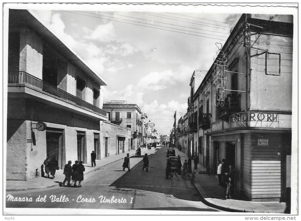 SICILIA-MAZARA DEL VALLO-MAZARA DEL VALLO CORSO UMBERTO I  ANIMATA - Mazara Del Vallo