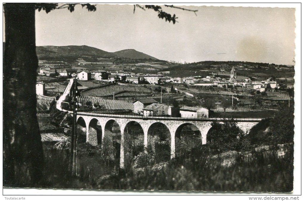 CPSM 42 PELUSSIN LE VIADUC ET LE VILLAGE - Pelussin