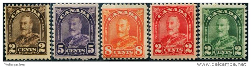 DK0255 Canada 1930 George V 5v MLH - Neufs