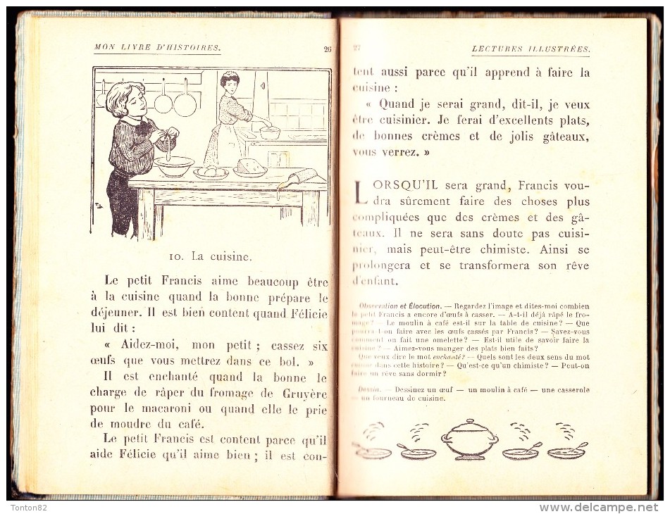 Henriette Perrin - Mon Livre D' Histoires - Lectures Illustrées - Librairie Larousse - ( 1930 ) . - 0-6 Jahre