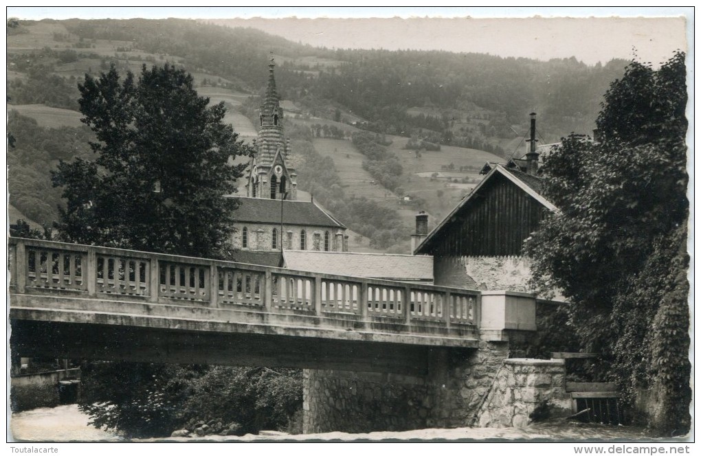 CPSM 38 ALLEVARD LES BAINS LE PONT DE LA LIBERATION 1956 - Allevard