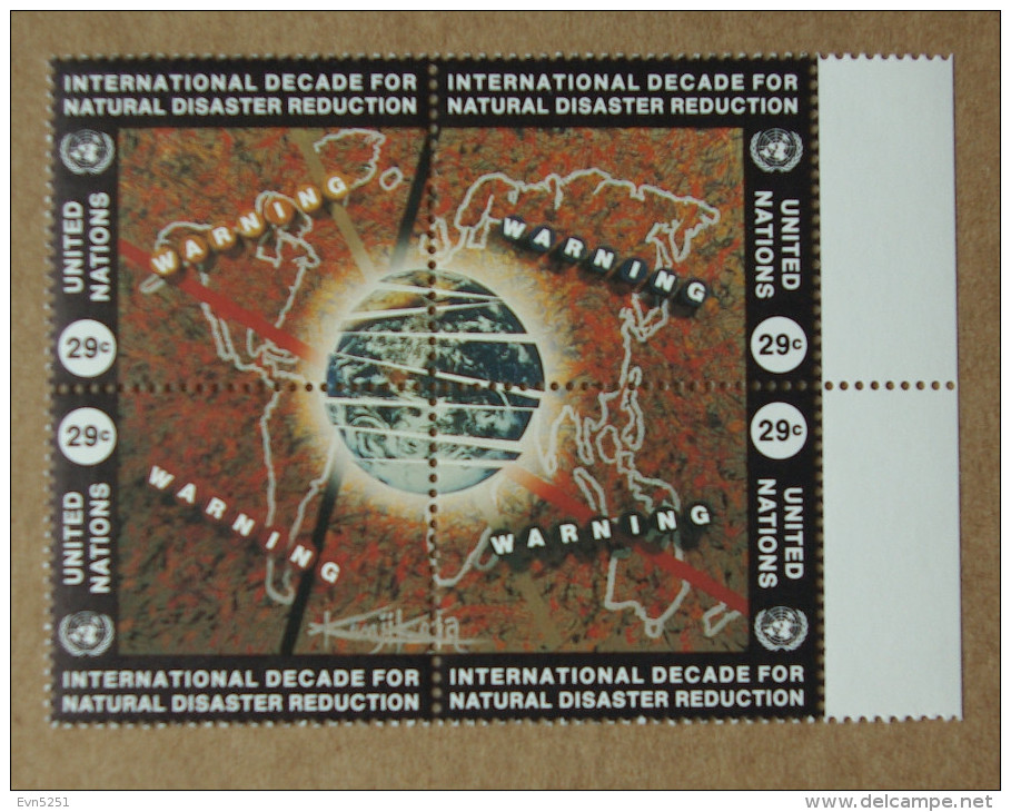 Y1 Nations Unies (New York)  : Décennie Internationale De La Prévention Des Catastrophes Naturelles - Unused Stamps