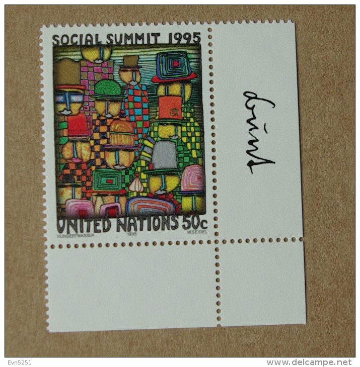 Y1 Nations Unies (New York)  : Sommet Social 1995 - Unused Stamps