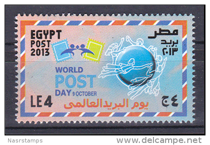 Egypt 2013 ( World Post Day ) - MNH (**) - Ungebraucht