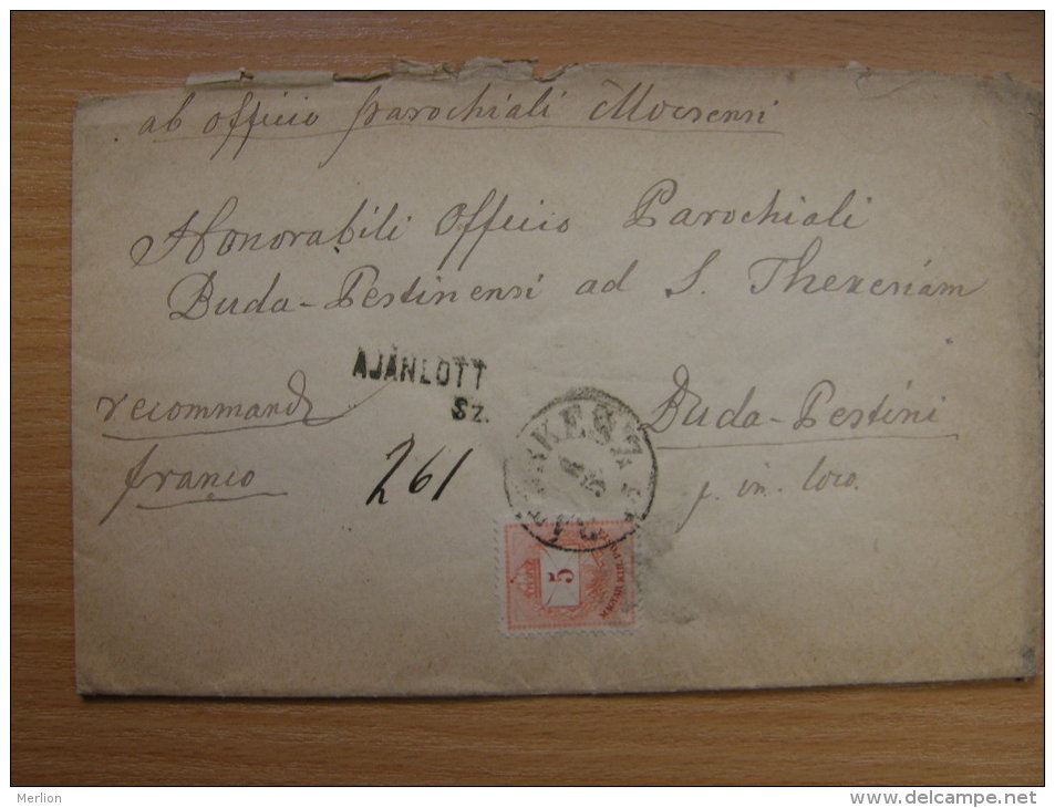 Hungary Cover Slovakia Gbelce- Köbölkút  - Bátorkesz   Recommand Franco - Ajánlott 5 , 10 Kr Stamp  1875 S13.24 - Lettres & Documents