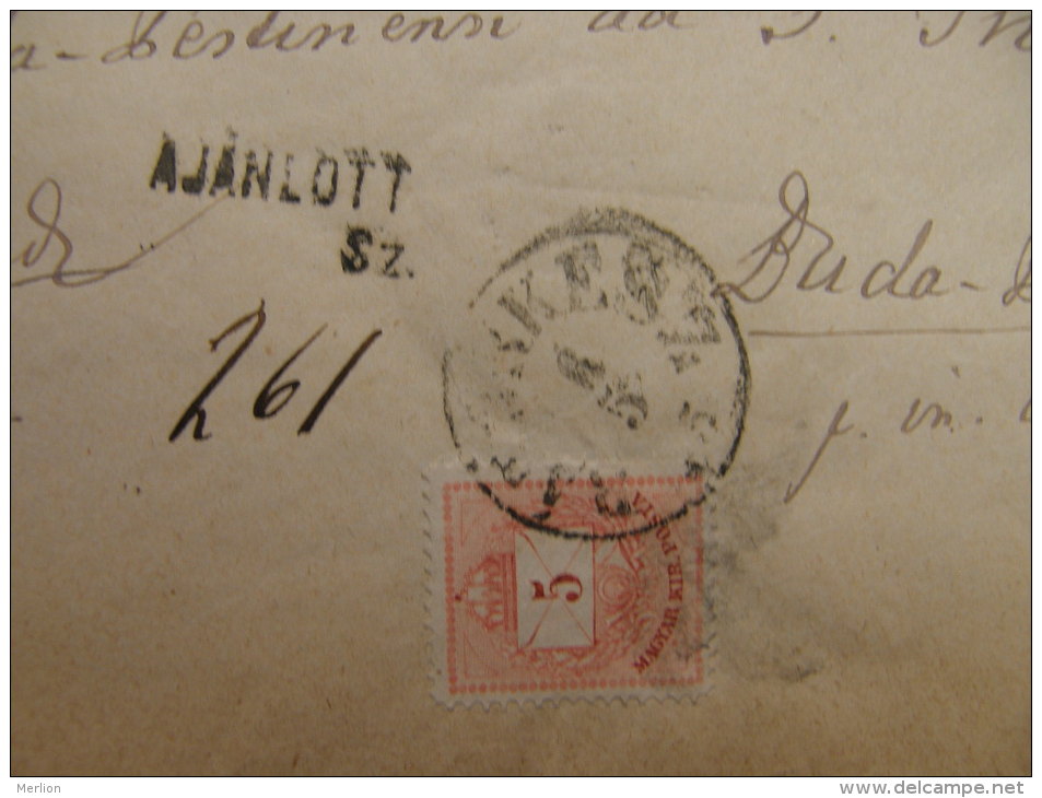 Hungary Cover Slovakia Gbelce- Köbölkút  - Bátorkesz   Recommand Franco - Ajánlott 5 , 10 Kr Stamp  1875 S13.24 - Briefe U. Dokumente