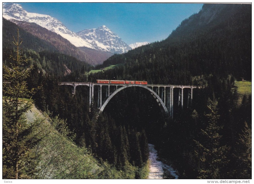 LANGWIESER VIADUKT  TRAIN  ZUG  TREIN - Langwies